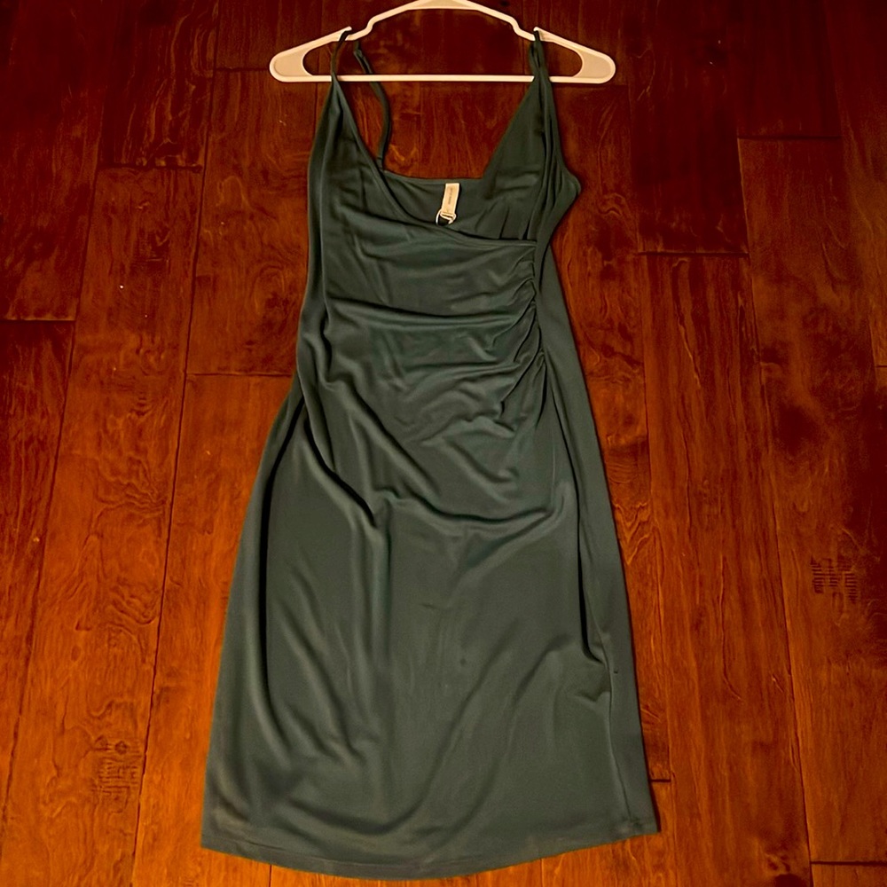 Gentle Fawn olive green slip on dress. Spaghetti straps. NWT.
